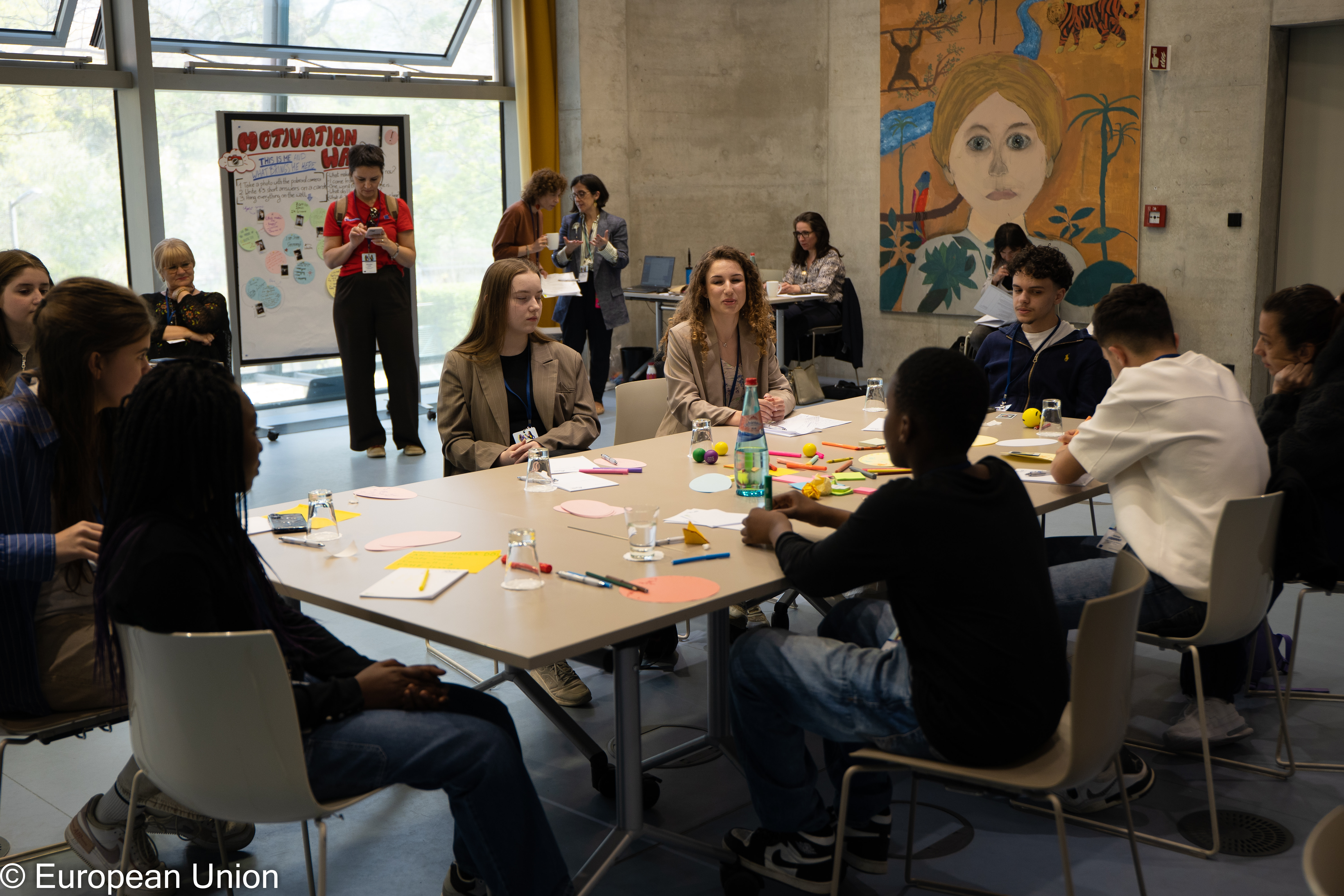 Young participants in group workshop.