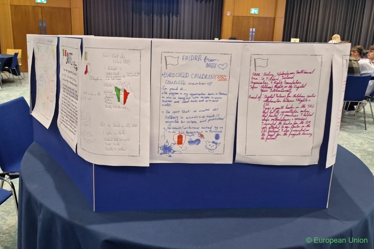 Posters made by kids and young people during a workshop