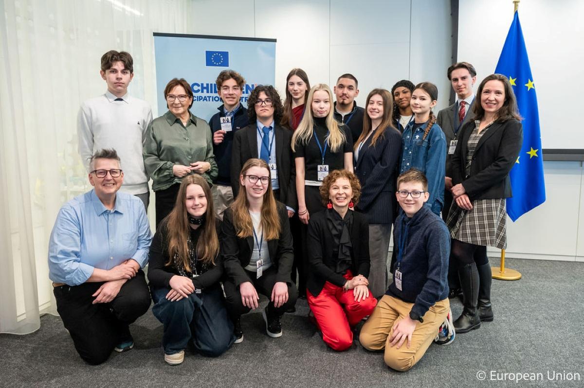 Vice-President Ewa Kopacz with our young Board members