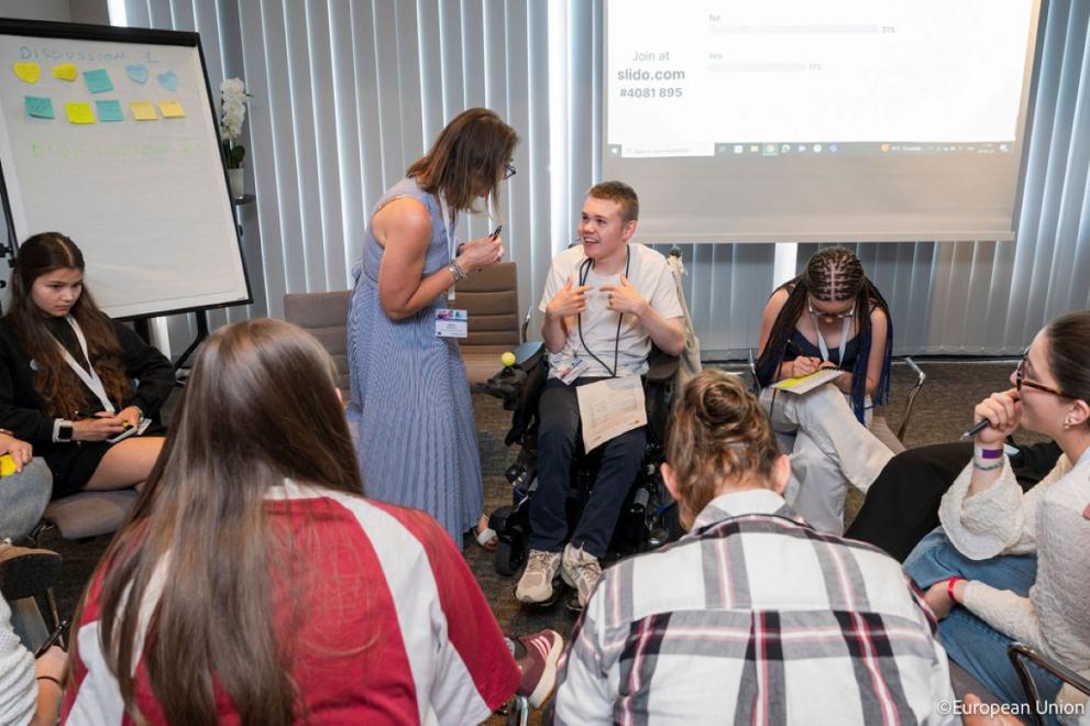 James facilitates at the 2025 General Assembly